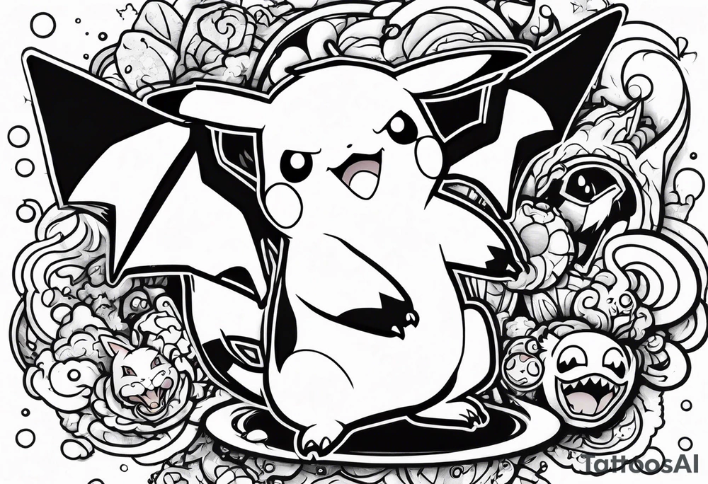 Pokémon horror tattoo idea