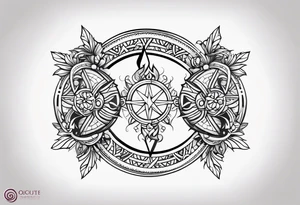 Gemini astrology symbol tattoo idea
