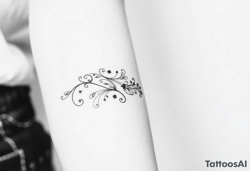Western forearm half sleeve tattoo idea
