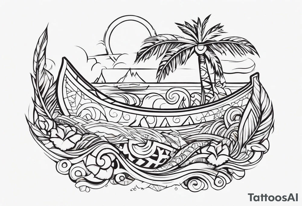 Polynesian maui hook tattoo tattoo idea