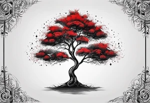 Red-black tree with binary code tattoo idea