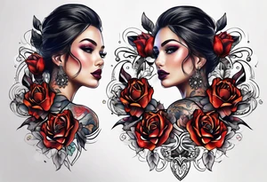 stitching together a wound tattoo idea