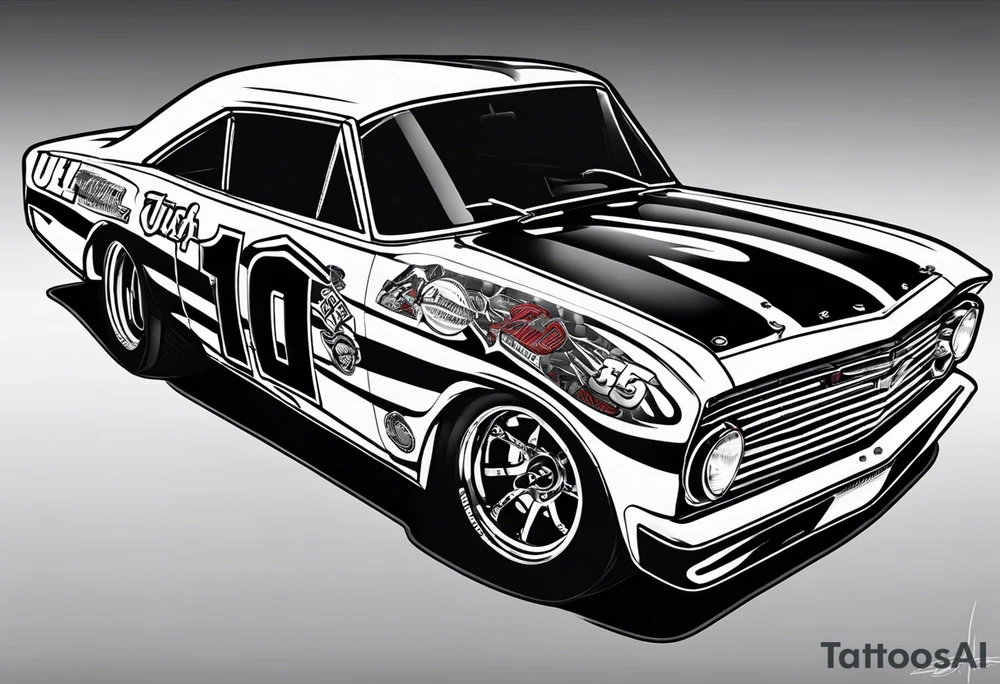 Bobby Allison race car 12 tattoo idea