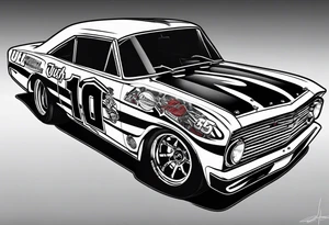 Bobby Allison race car 12 tattoo idea