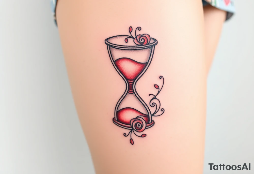 hourglass tattoo idea