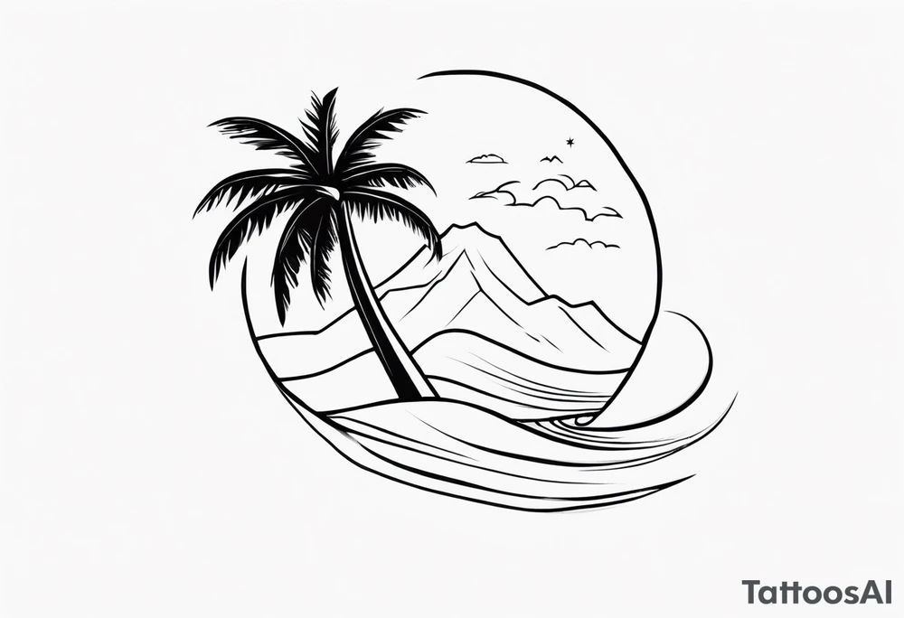 Just palm tattoo idea