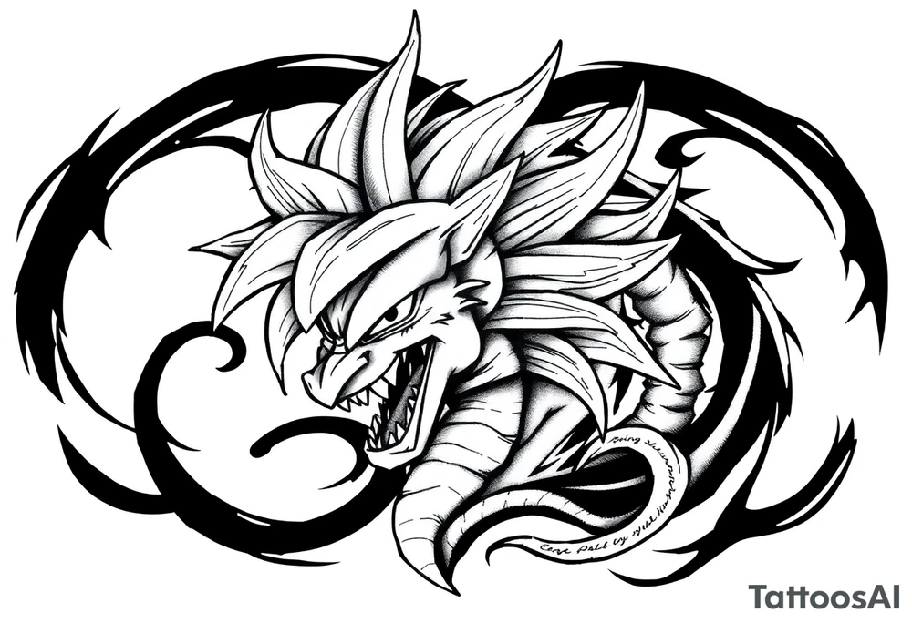 dragonball z tattoo idea