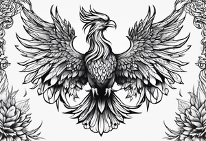 Rising phoenix tattoo idea