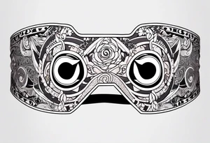 naruto headband with an R in the middle tattoo idea