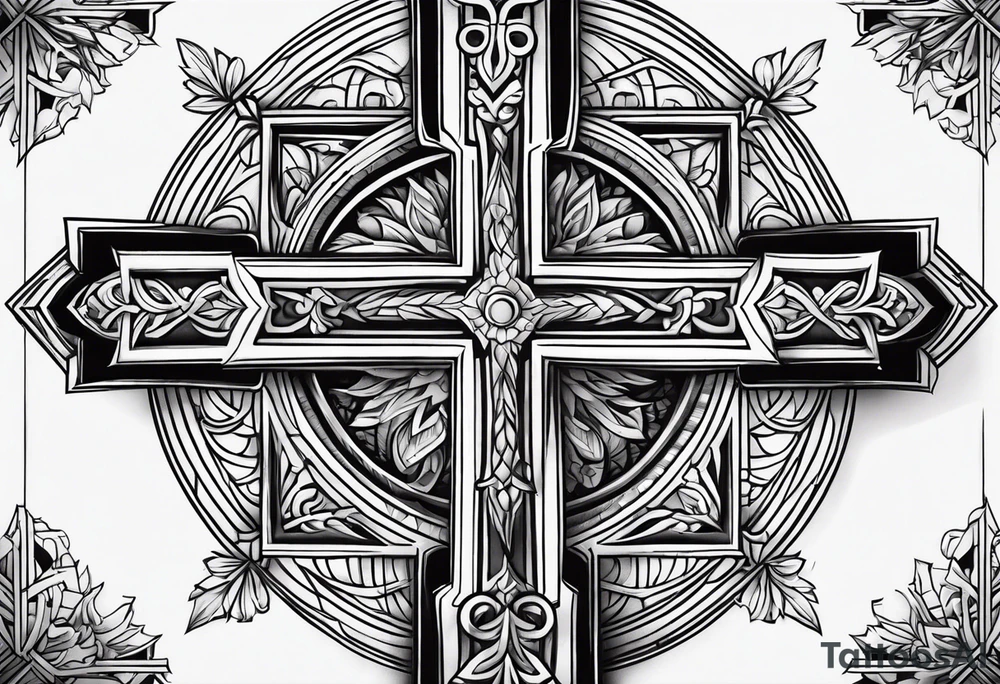 A cross tattoo idea