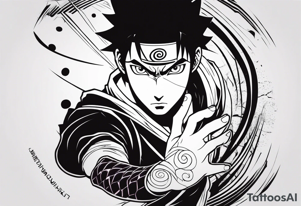 Shisui uchiha tattoo on arm tattoo idea