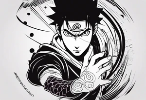 Shisui uchiha tattoo on arm tattoo idea