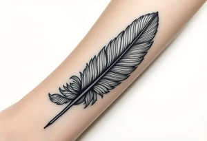 Poetry feather , ink and pen tattoo idea