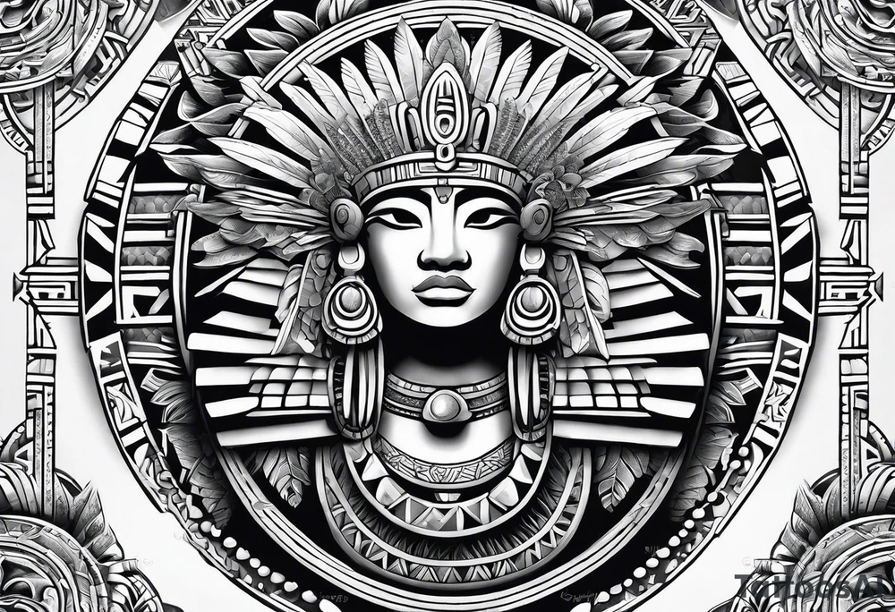 Aztec,  Quetzacoatl, sleeve tattoo idea