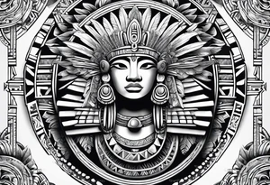 Aztec,  Quetzacoatl, sleeve tattoo idea