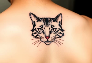 black cat tattoo idea