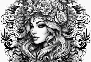 Strong muscles tattoo idea