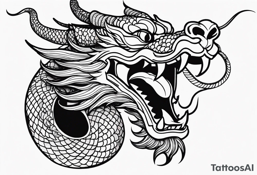 Traditional Chinese Dragon tattoo idea