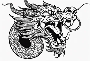 Traditional Chinese Dragon tattoo idea