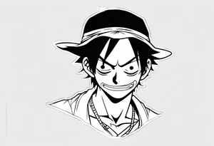 Luffy from one piece arm sleeve tattoo tattoo idea