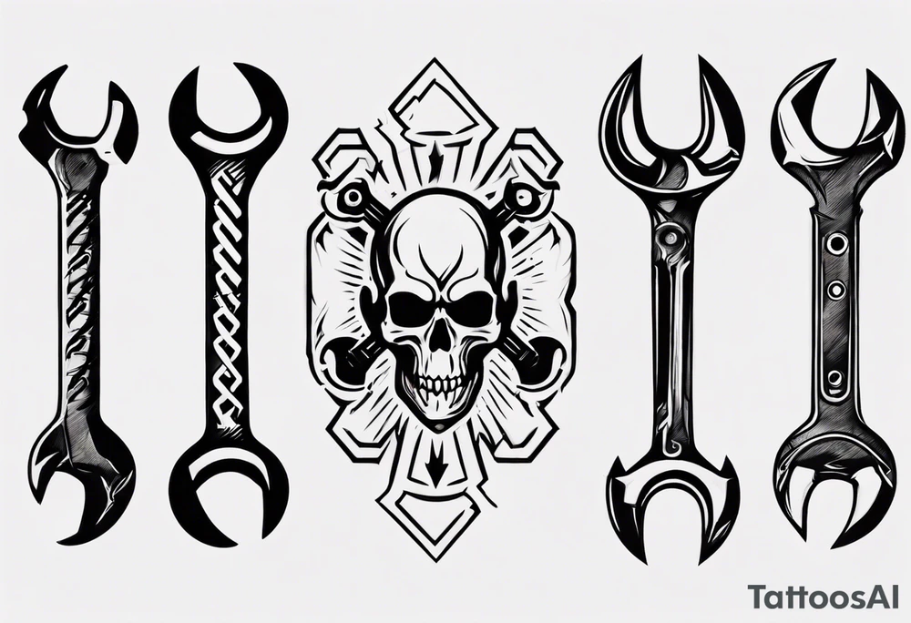 wrench tattoo idea