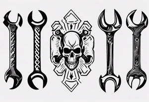 wrench tattoo idea