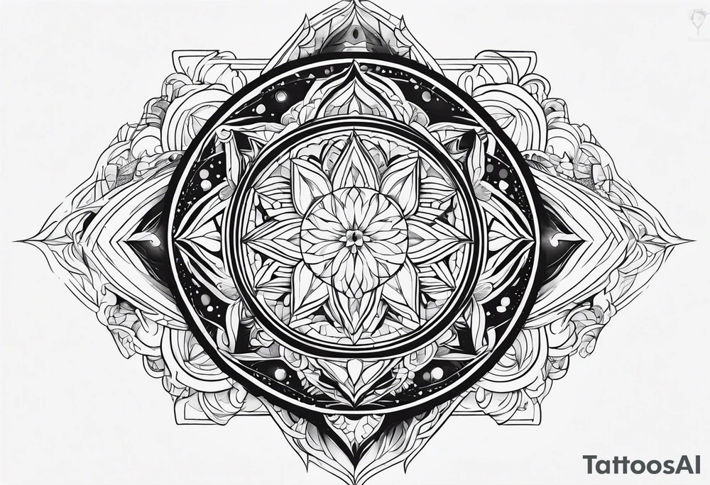 Celestial tattoo idea