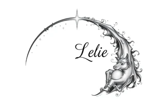 Liviana 
Noélie 
ces noms 
sous un arc en ciel pas fini tattoo idea