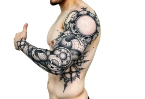 Outer space tattoo idea