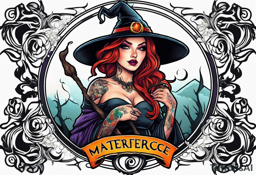 Witch tattoo idea