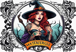 Witch tattoo idea