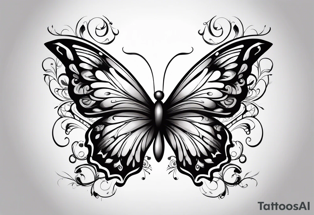 butterfly tattoo idea