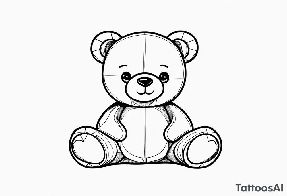 teddy bear tattoo idea