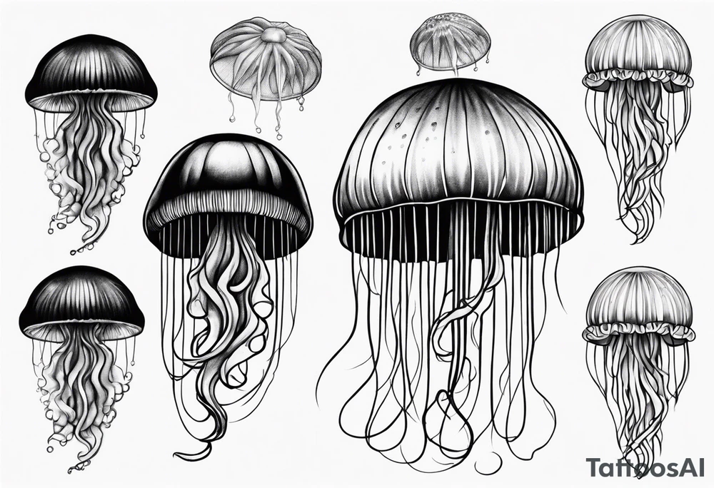 jellyfish small tattoo idea