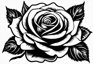 Rose with a eye tattoo idea