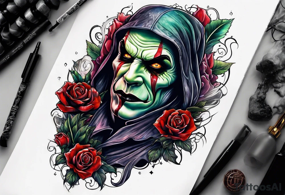 Horror movie villains combined tattoo idea