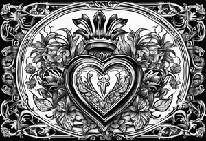 Buttcheeks farming a heart tattoo idea