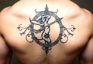 Sexy Sagittarius December 6th genesis tattoo idea
