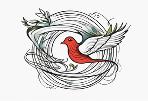 A Snake and a dove with “Matthew 10:16” included tattoo idea