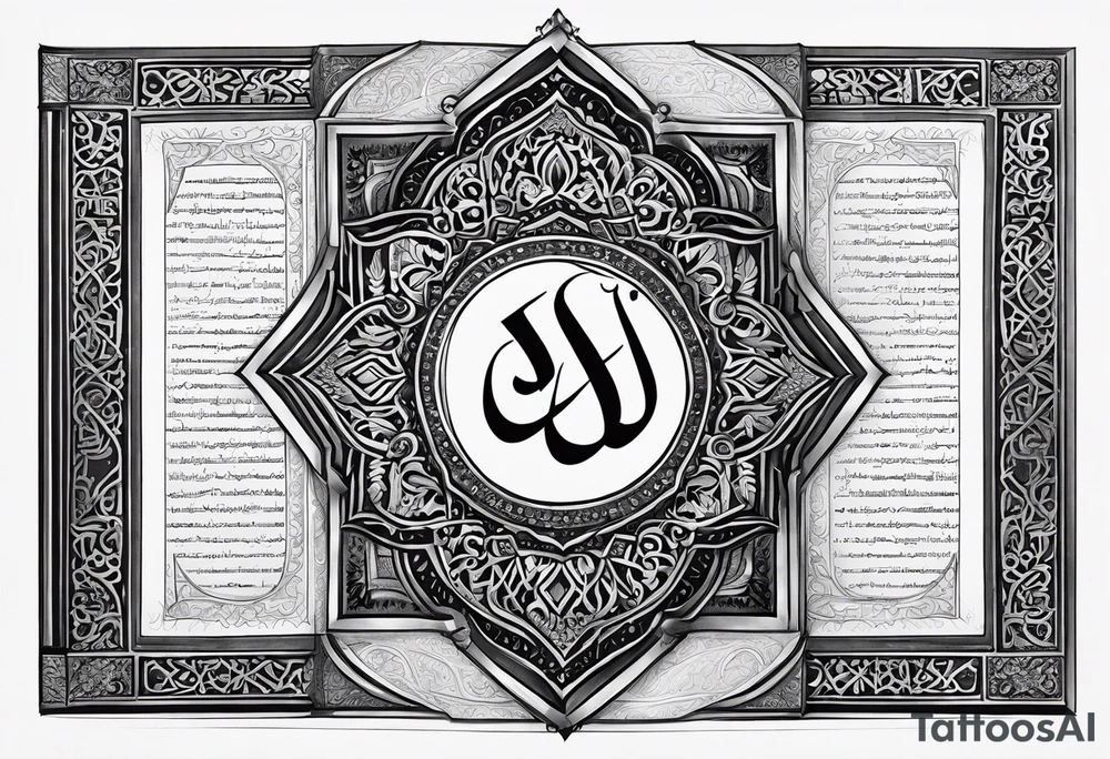 Quran book tattoo tattoo idea