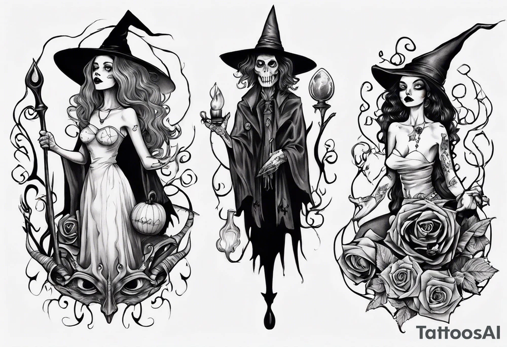 witch tattoo idea