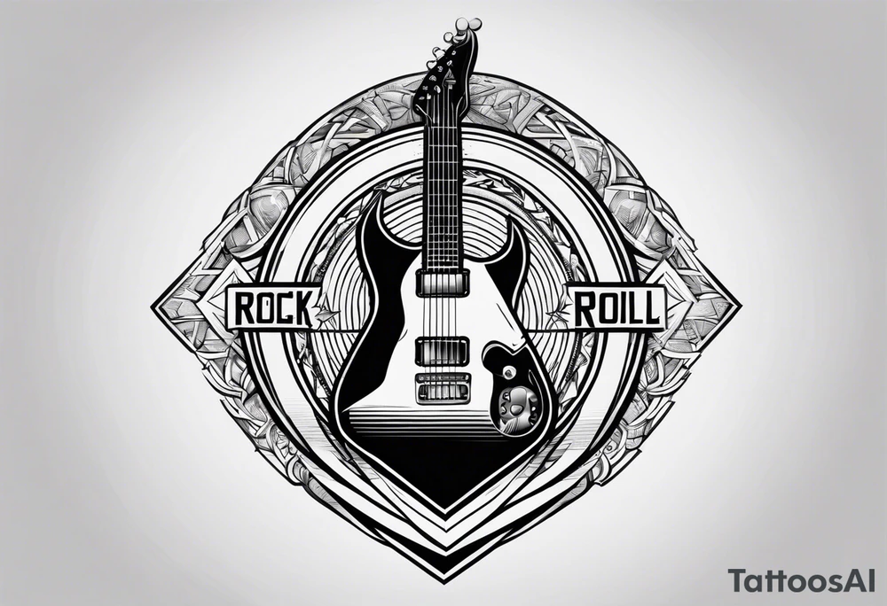Rock and roll sign tattoo idea