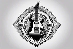 Rock and roll sign tattoo idea