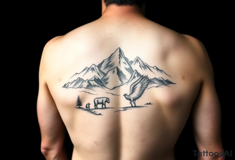 Masculin, country, mountains, wildlife, nature, racing , father of 4,
blue collar sleeve tattoo idea