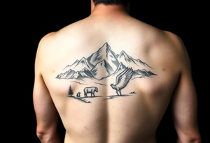 Masculin, country, mountains, wildlife, nature, racing , father of 4,
blue collar sleeve tattoo idea