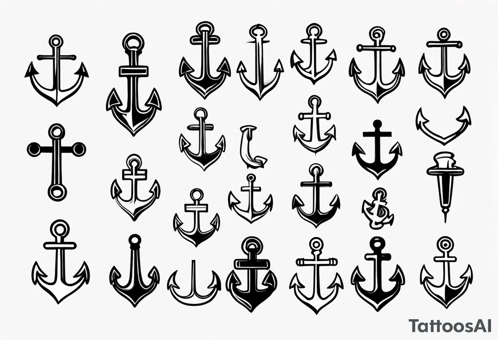 cool hooks/anchors tattoo idea