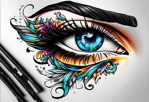 Infinity within an eye tattoo idea
