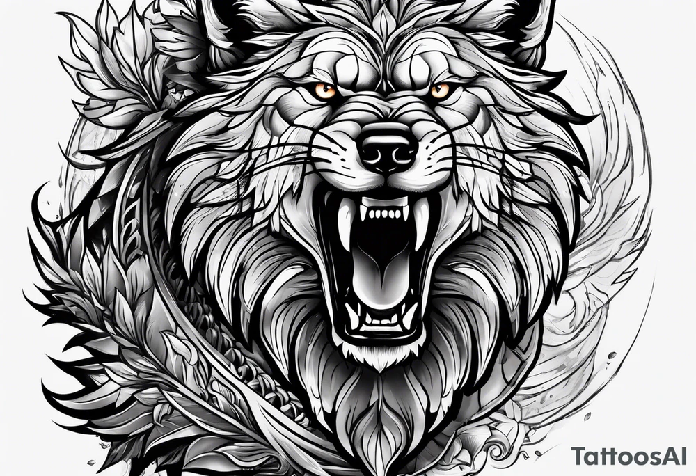 Wolfe angry tattoo idea