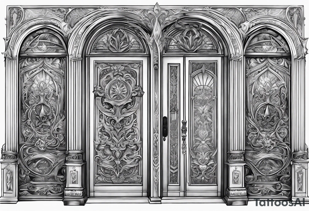 Wizardry, Doors, Weapons, Fantasy tattoo idea
