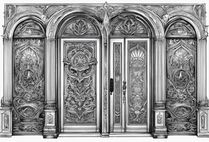 Wizardry, Doors, Weapons, Fantasy tattoo idea
